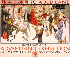 London Underground To Wood Lane poster